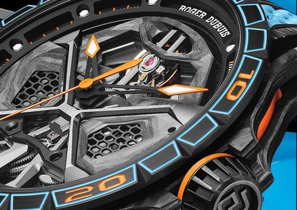 Excalibur Spider Huracán STO Carbon watch detail