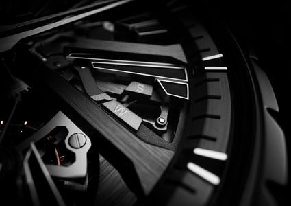 Diabolus In Machina Black DLC Titanium watch detail