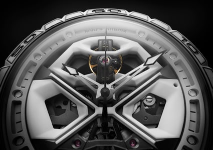 Excalibur Spider Huracàn White Ceramic Composite Fiber 45mm