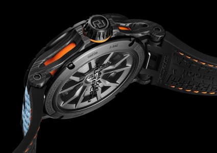 Excalibur Spider Huracán STO Carbon watch detail