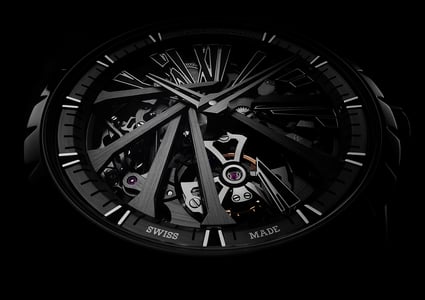 Diabolus In Machina Black DLC Titanium watch detail