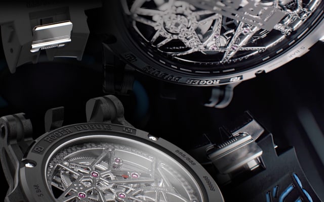 Roger Dubuis straps close-up