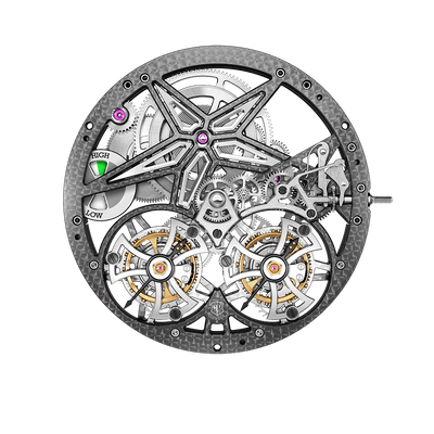 RD105SQ | Double Flying Tourbillon with differential