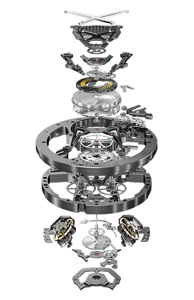 Roger Dubuis RD103SQ explosed caliber details