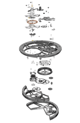 Roger Dubuis RD509SQ exploded caliber details