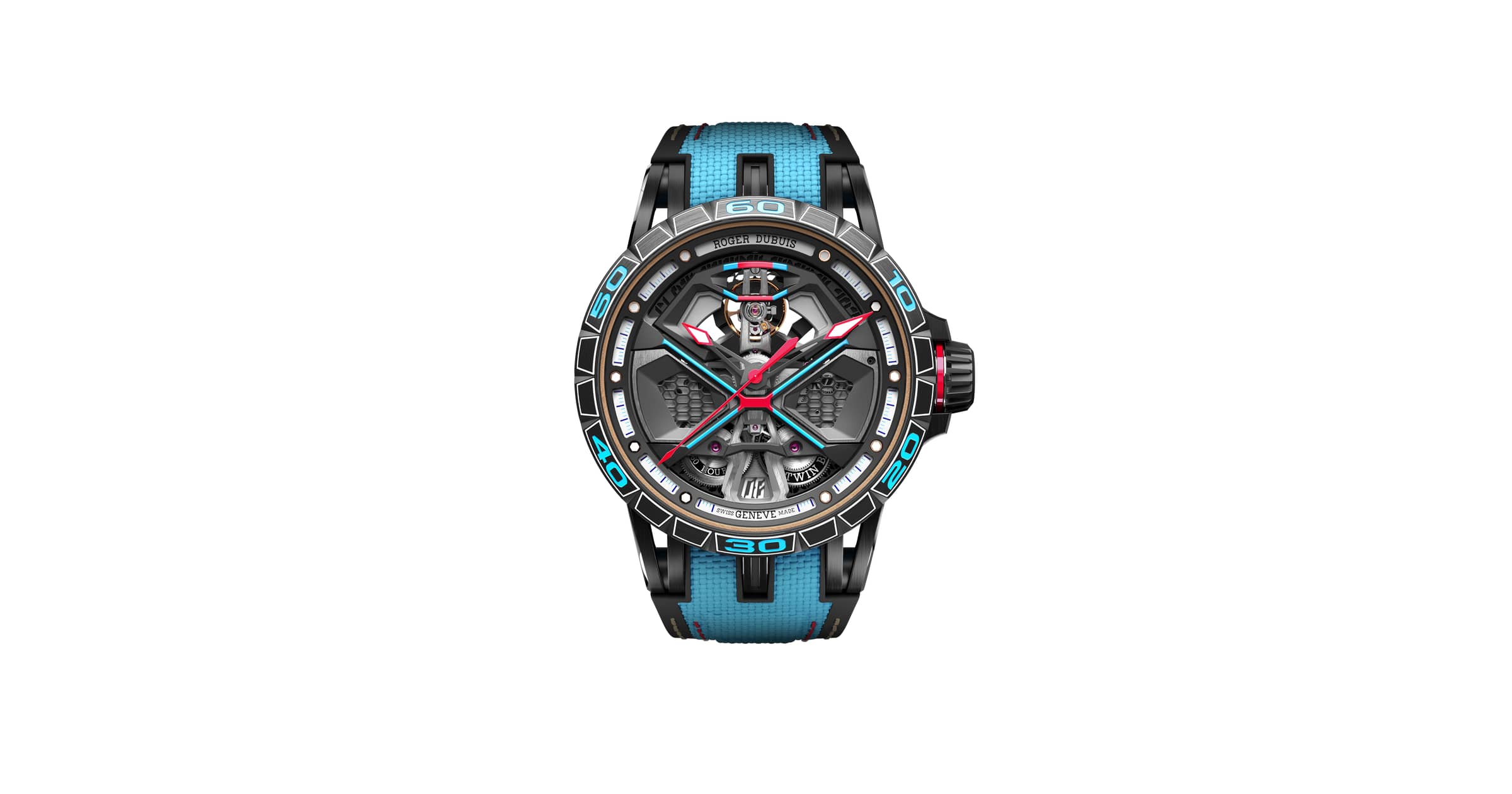 王者竞速系列小牛黑色DLC涂层钛合金腕表45MM - Roger Dubuis