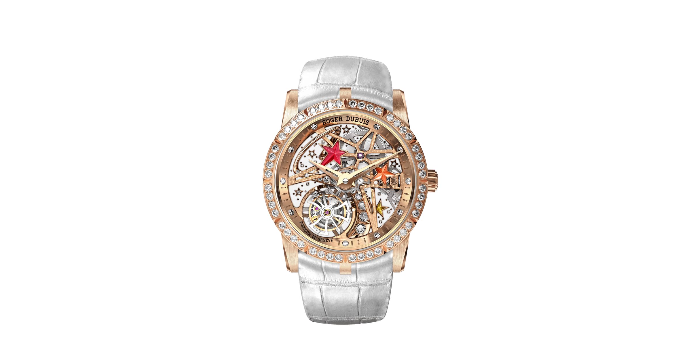 Excalibur王者系列shooting Star Pink Gold 36mm Roger Dubuis