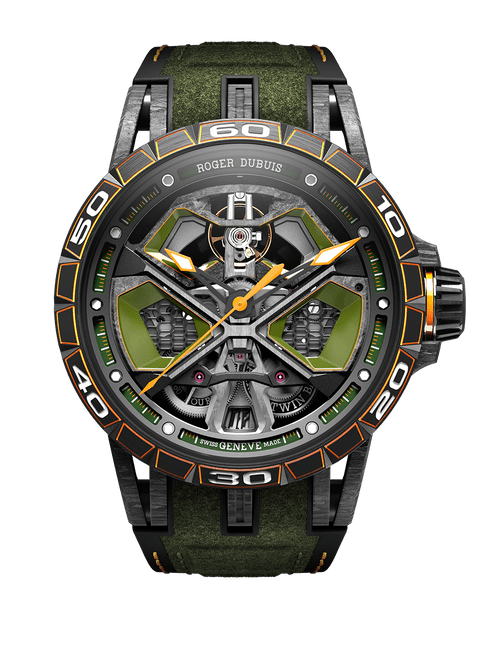 王者竞速系列小牛ST EVO2黑色复合碳纤维腕表45MM - Roger DUbuis