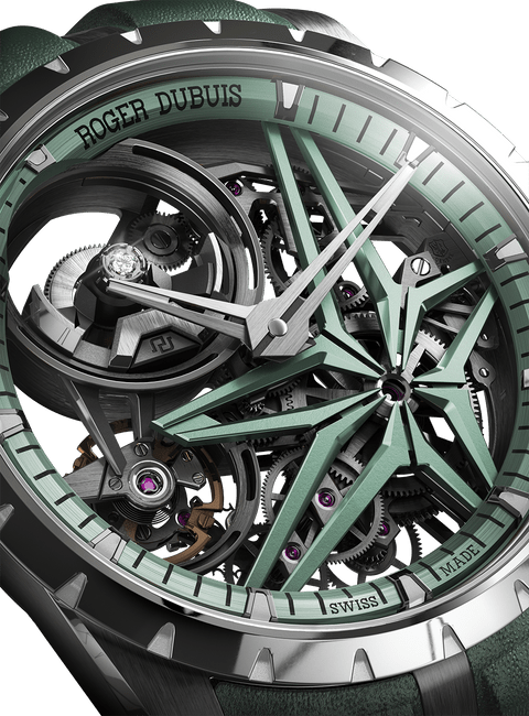 Roger Dubuis Excalibur MB RDDBEX1010 close up view